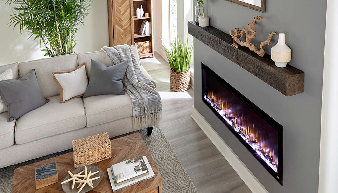 Touchstone WiFi enabled Smart Electric Fireplace collection