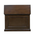Mini Elevate 75008 Espresso TV Lift Cabinet for Flat screen TVs with lid open.