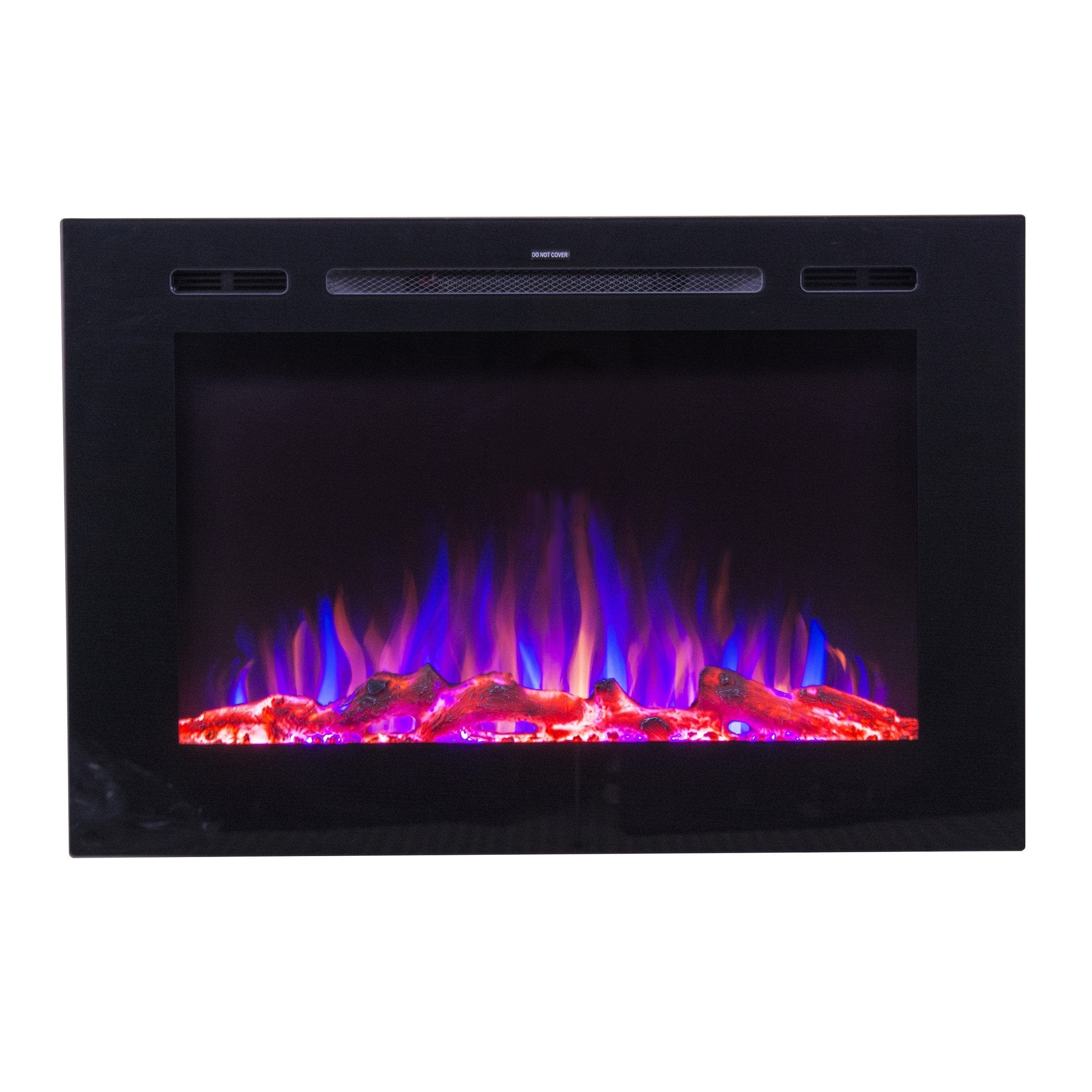 Forte 80006 40 inch Recessed Electric Fireplace with log set.