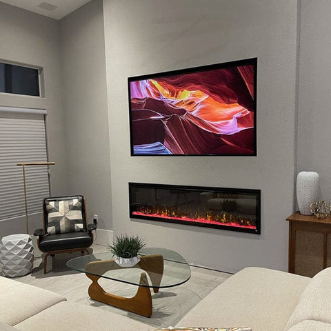 Touchstone Sideline Elite 72 inch wide recessed into light gray bump out wall