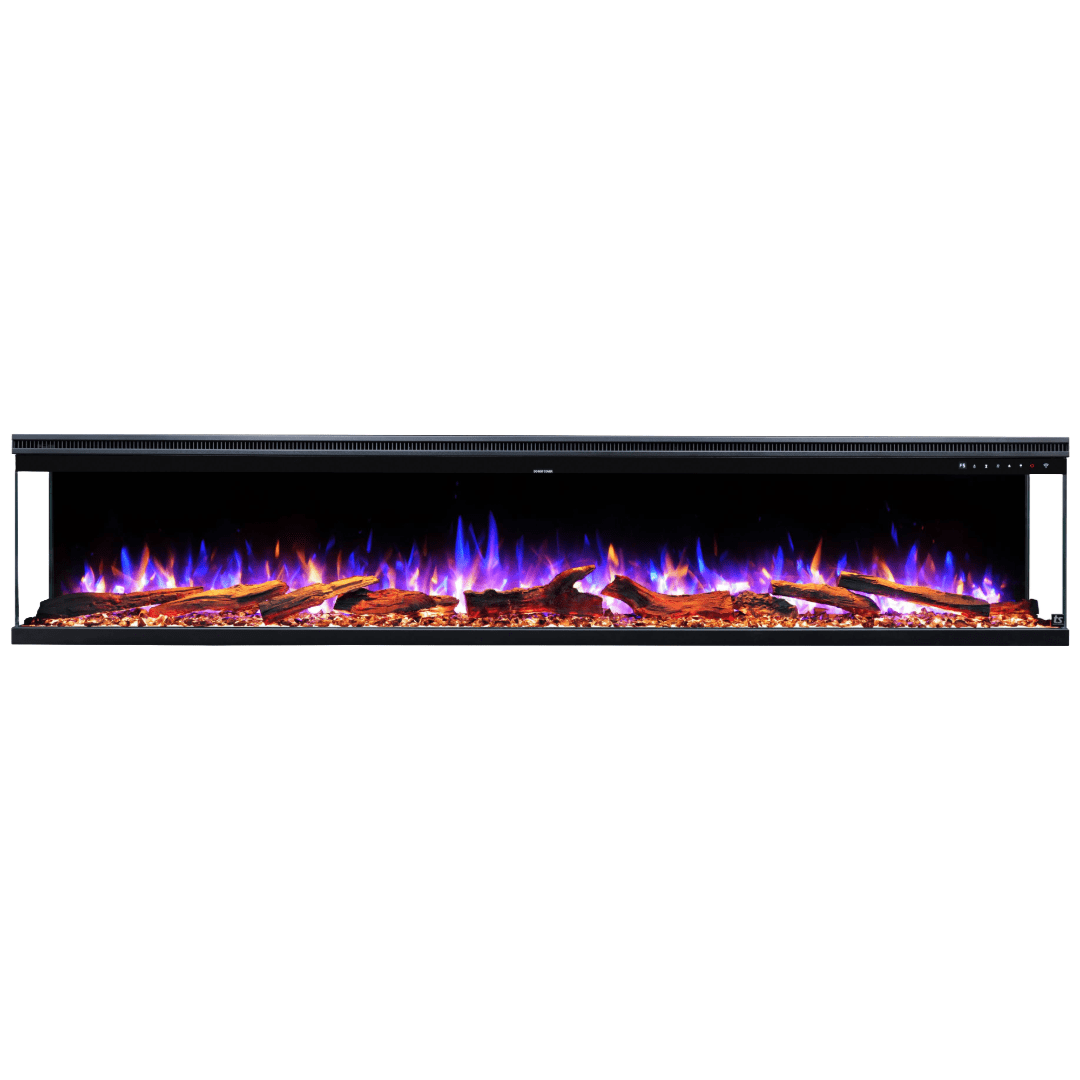 Sideline Infinity Pro 84 inch blue and orange flames on white