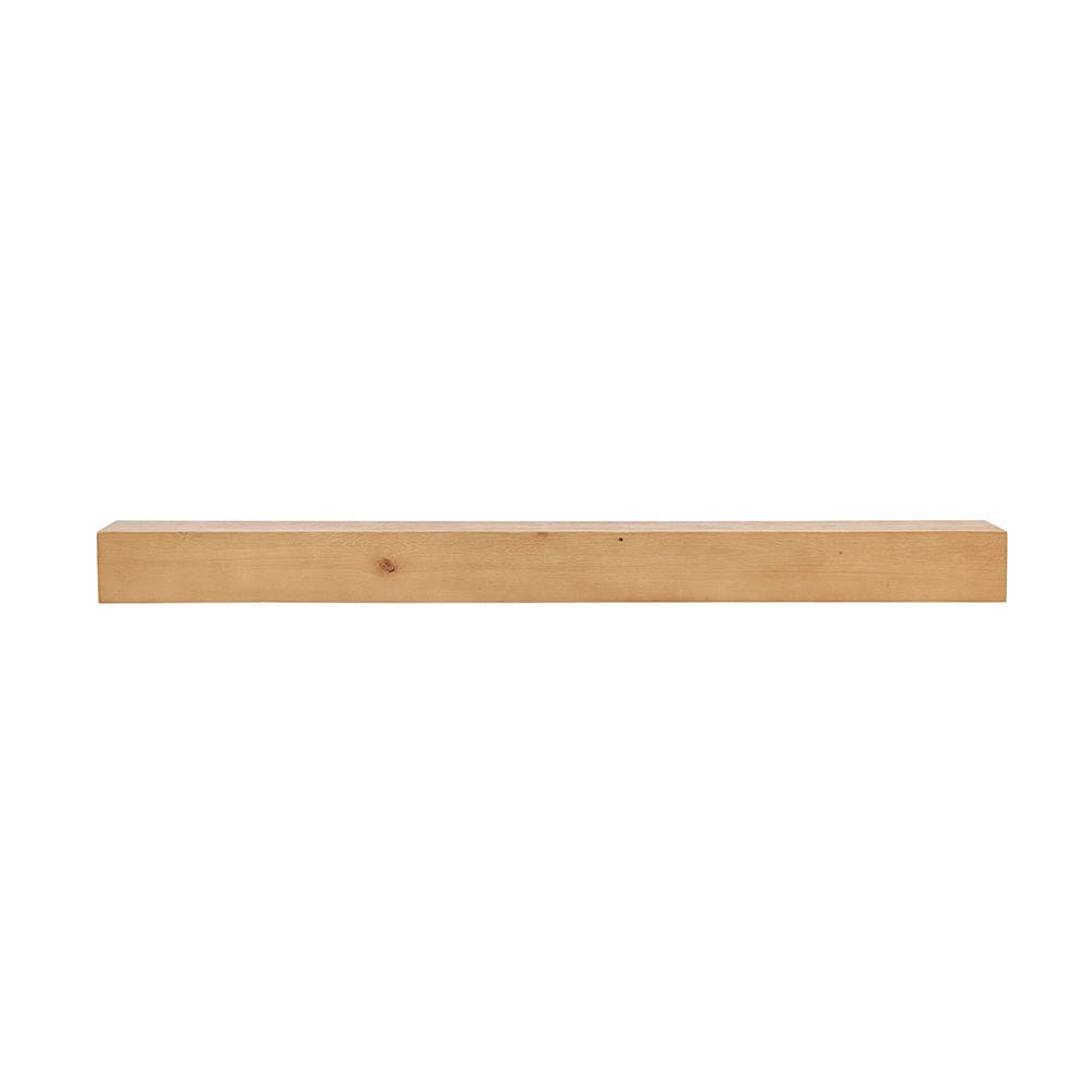 Encase Natural Electric Fireplace Wood Mantel front view