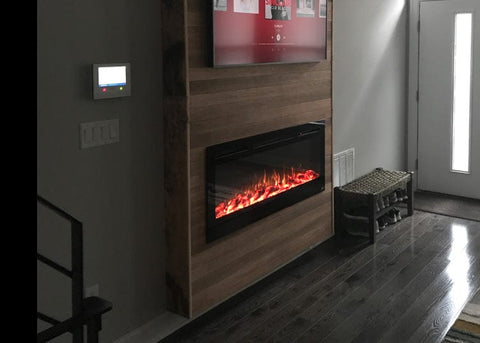 Touchstone Sideline Electric Fireplace mantel