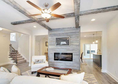 Touchstone Sideline 50 Electric Fireplace in a Homes By Integrity great room
