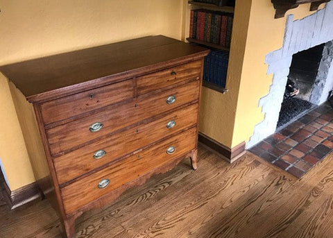 Whisper Lift TV lift in antique dresser.