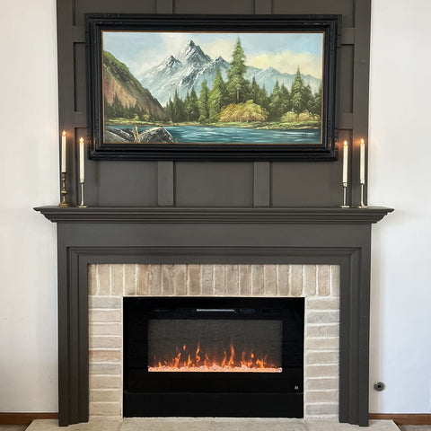 Touchstone Sideline 40 Smart Electric Fireplace in gas hearth conversion @the.gilbert.house