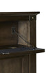 The Claymont 70063 TV Lift Cabinet for 65 inch Flat screen TVs opened. 