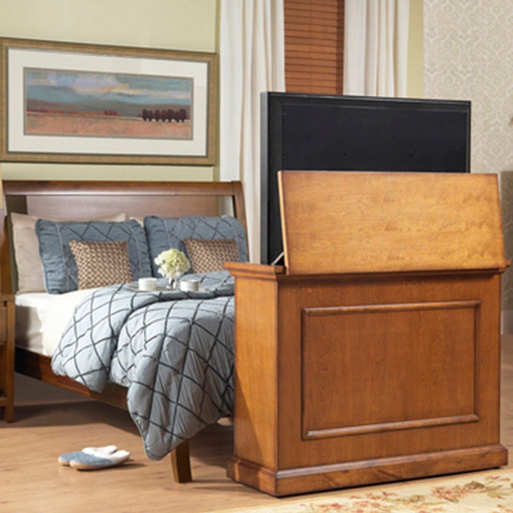 Elevate 72009 Honey Oak TV Lift Cabinet for Flat screen TVs - Touchstone Home Products, Inc.