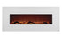 Ivory 80002 50 inch Wall Mounted Electric Fireplace shown turned on with the log set. 