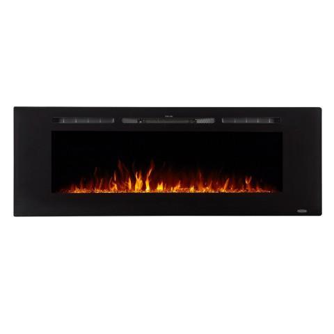 Sideline 60 80011  Recessed Electric Fireplace with orange flames.
