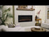 The Sideline 60 Inch Recessed Smart Electric Fireplace 80011 features video