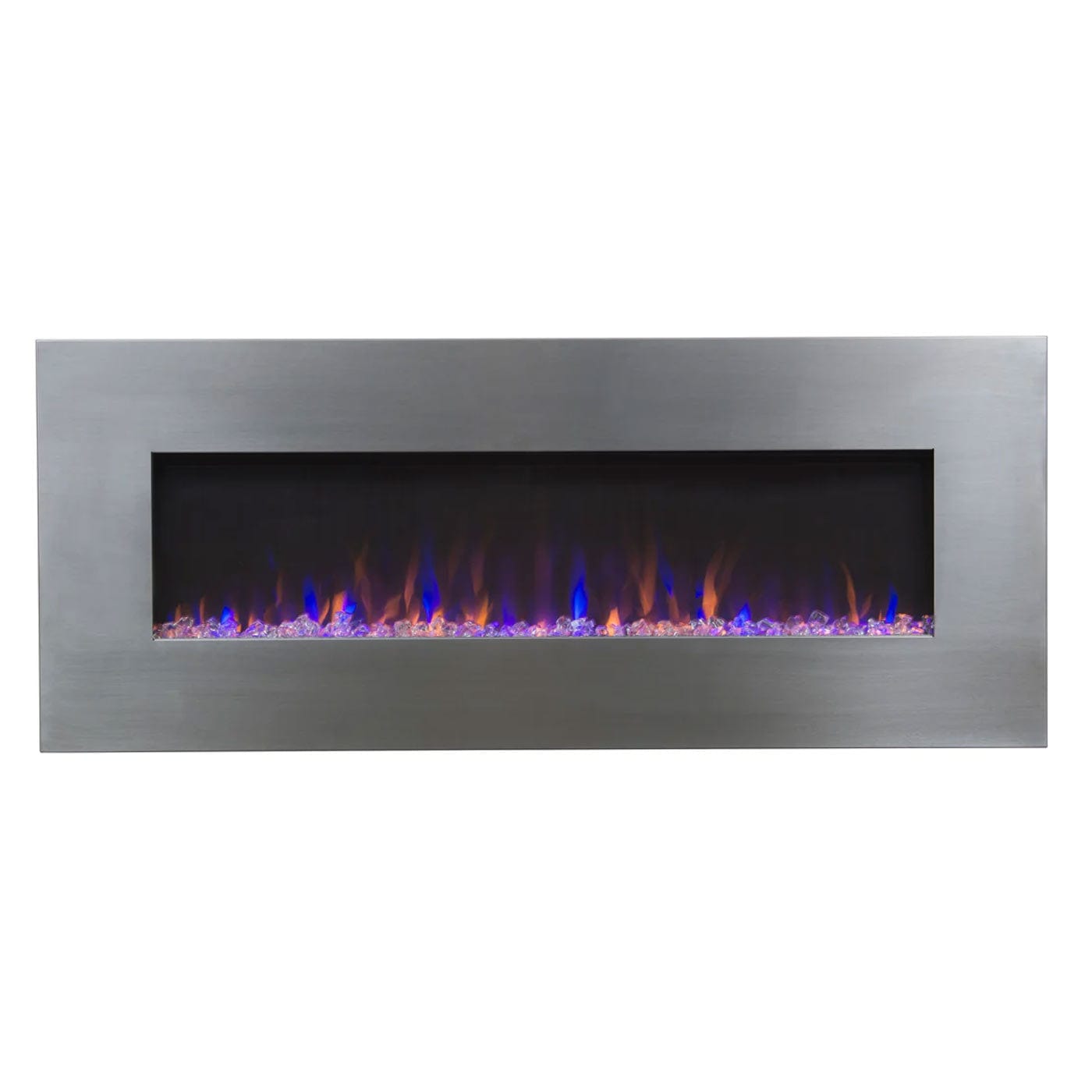 Touchstone 80024 AudioFlare Stainless 50 inch Recessed Electric Fireplace,  Colors and Bluetooth Audio – Touchstone Home Products, Inc.