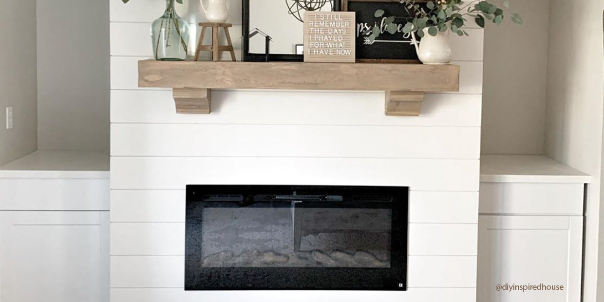 Touchstone DIY fireplace with @diyinspiredhouse