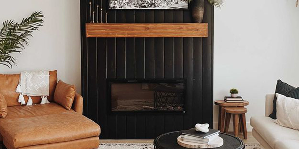 Bold Style, Black Fireplace Wall Ideas