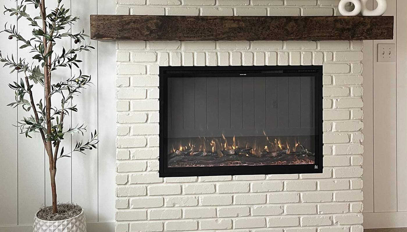 Forte 40 inch Recessed Electric Fireplaces