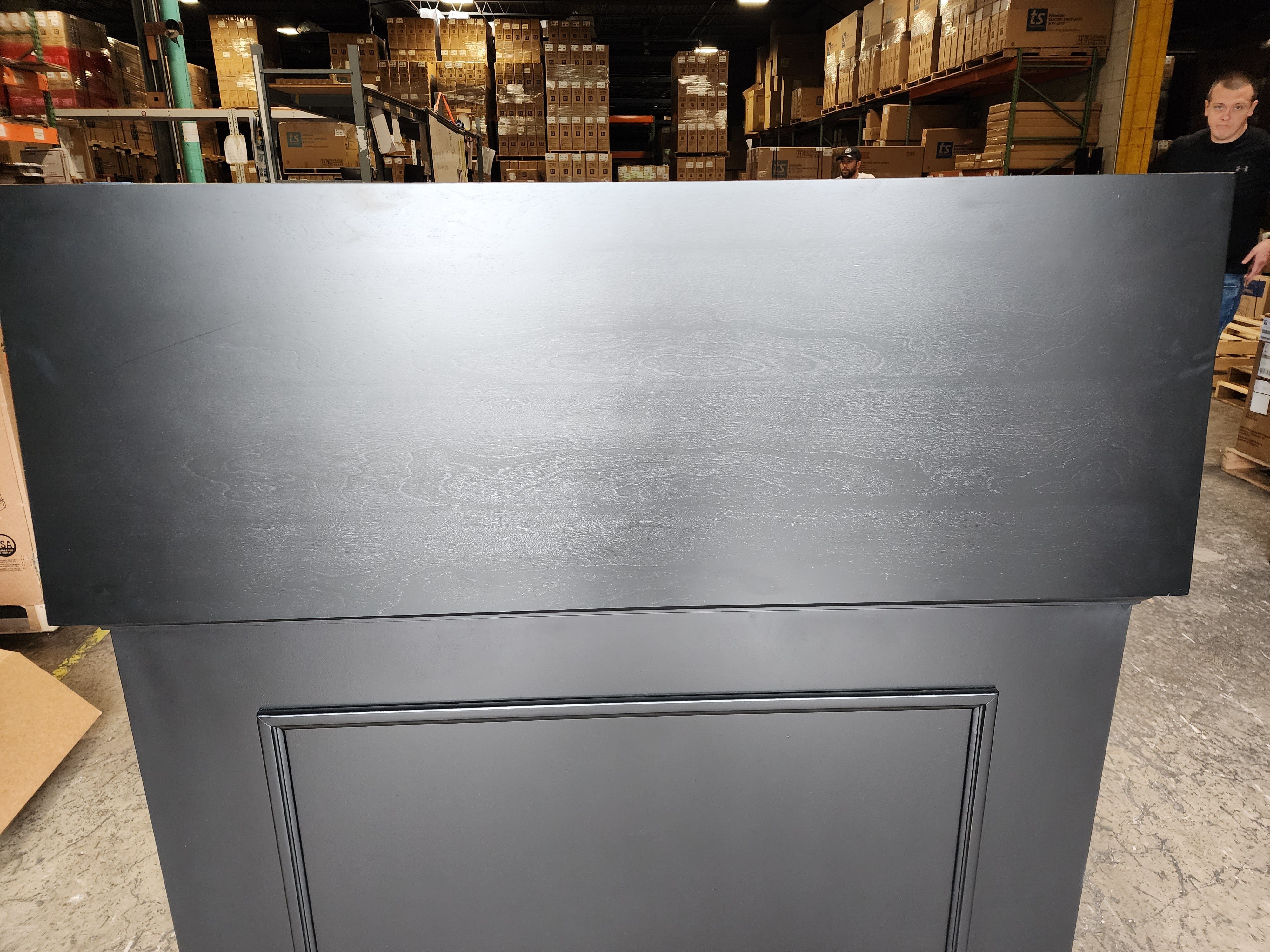 Showroom Unit - Elevate 72011 Black TV Lift Cabinet with top opened