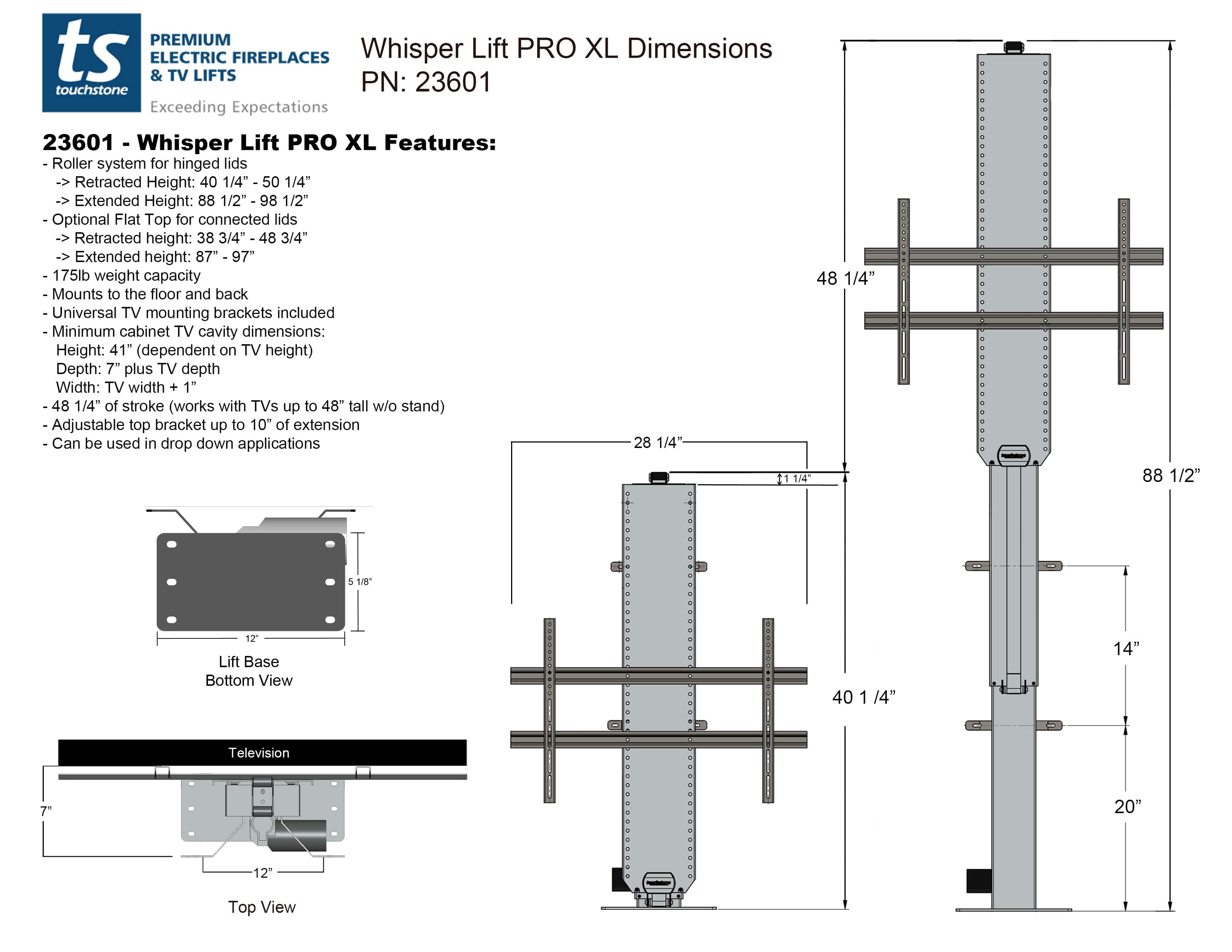 23601 dimensional drawing