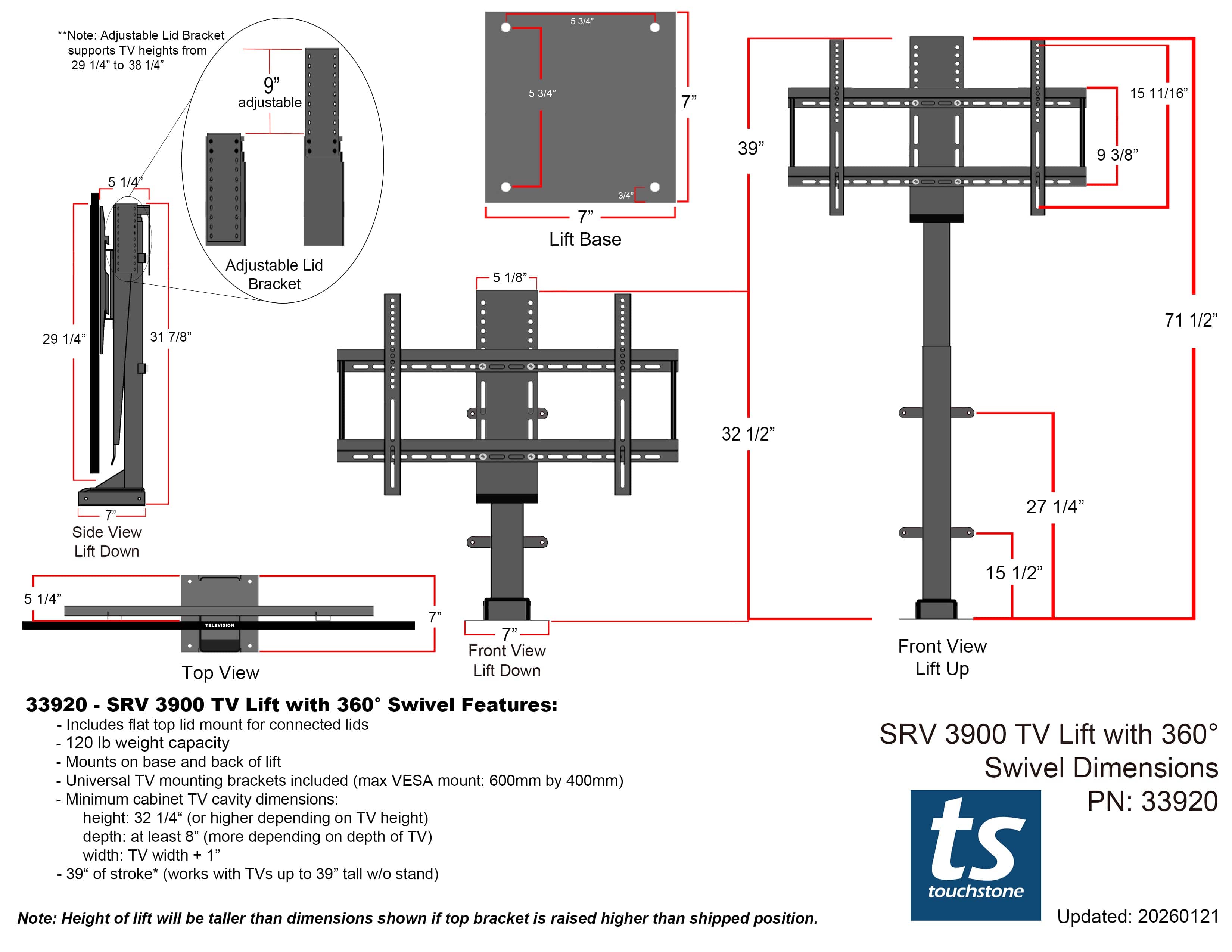 33920 dimensional drawing