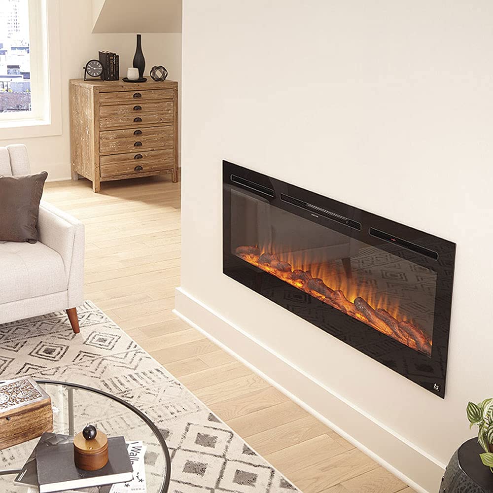 The Sideline 50 Smart 50 Inch Recessed Electric Fireplace Alexa/Google Compatable 80004