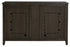 The Claymont 70063 TV Lift Cabinet for 65 inch Flat screen TVs from the back.