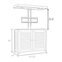 70067 Teak dimensional drawing