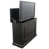 Showroom Model Elevate 72011 Black TV Lift Cabinet side view- Touchstone Home Products, Inc.