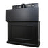 Showroom Model Elevate 72011 Black TV Lift Cabinet opened from the back - Touchstone Home Products, Inc.
