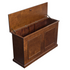 74008 Grand Elevate Smart TV Lift Cabinet high angle view with lid raised on white.