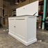Touchstone Large Shoreline Smart TV Lift Cabinet 74010 in White - open box model photographed in the warehouse.