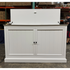 Touchstone Large Shoreline Smart TV Lift Cabinet 74010 in White - open box model photographed in the warehouse.