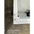 Touchstone Large Shoreline Smart TV Lift Cabinet 74010 in White - open box model photographed in the warehouse.