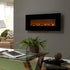 Onyx 80001 Wall Mounted Electric Fireplace on a gray wall.