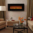 Onyx 80001 Wall Mounted Electric Fireplace in a living room.