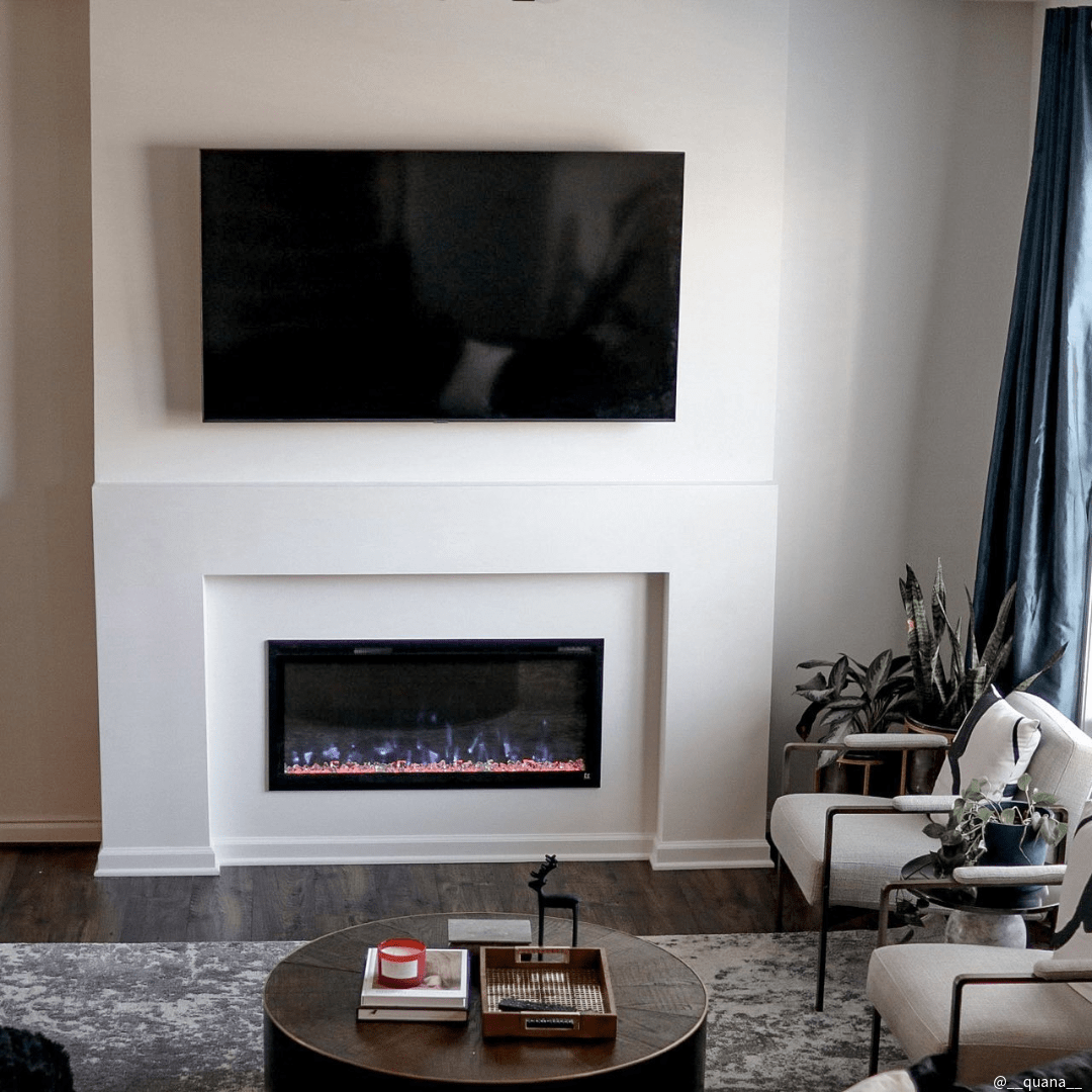 Touchstone Sideline Elite 42 Recessed Smart Electric Fireplace Touchstone Sideline Elite 42 Recessed Smart Electric Fireplace