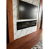 Touchstone Sideline Smart Electric Fireplace 80043 installation lifestyle photo in living room by Nicole White Designs.