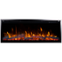 Sideline Elite Pro Electric Fireplace beauty shot with a white background flames on