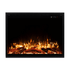 Touchstone Fireplug electric fireplace orange and white flames front facing on a white background