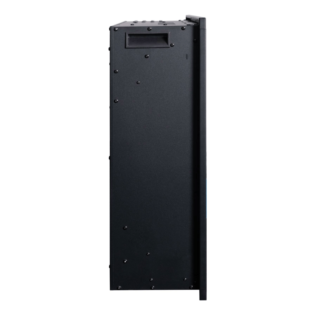 Touchstone Fireplug electric fireplace side view of fireplace
