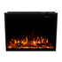 Touchstone Fireplug electric fireplace top angle view with orange flames