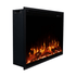 Touchstone Fireplug electric fireplace side angle shot showing depth