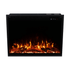 Touchstone Fireplug electric fireplace top angle orange and blue flames