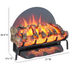 Touchstone 80074 27 inch Burnbrite Electric Log Set dimensions graphic.
