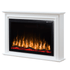 Touchstone Elite Forte and Encase Surround Mantel angled on white