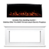 This freestanding mantel features a classic white mantel plus the Touchstone Sideline Elite 50 Smart ElectricFireplace