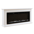 Touchstone Sideline Elite 50 inch surround mantel and fireplace turned off , on a white background