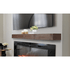Detail shot of the Espresso 84 inch encase mantel in a room setting