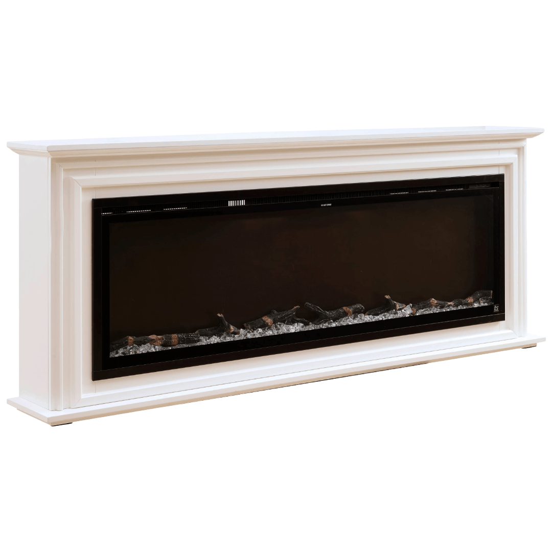 Touchstone 90014 Elite 60 inch encase surround mantel angled with no flames