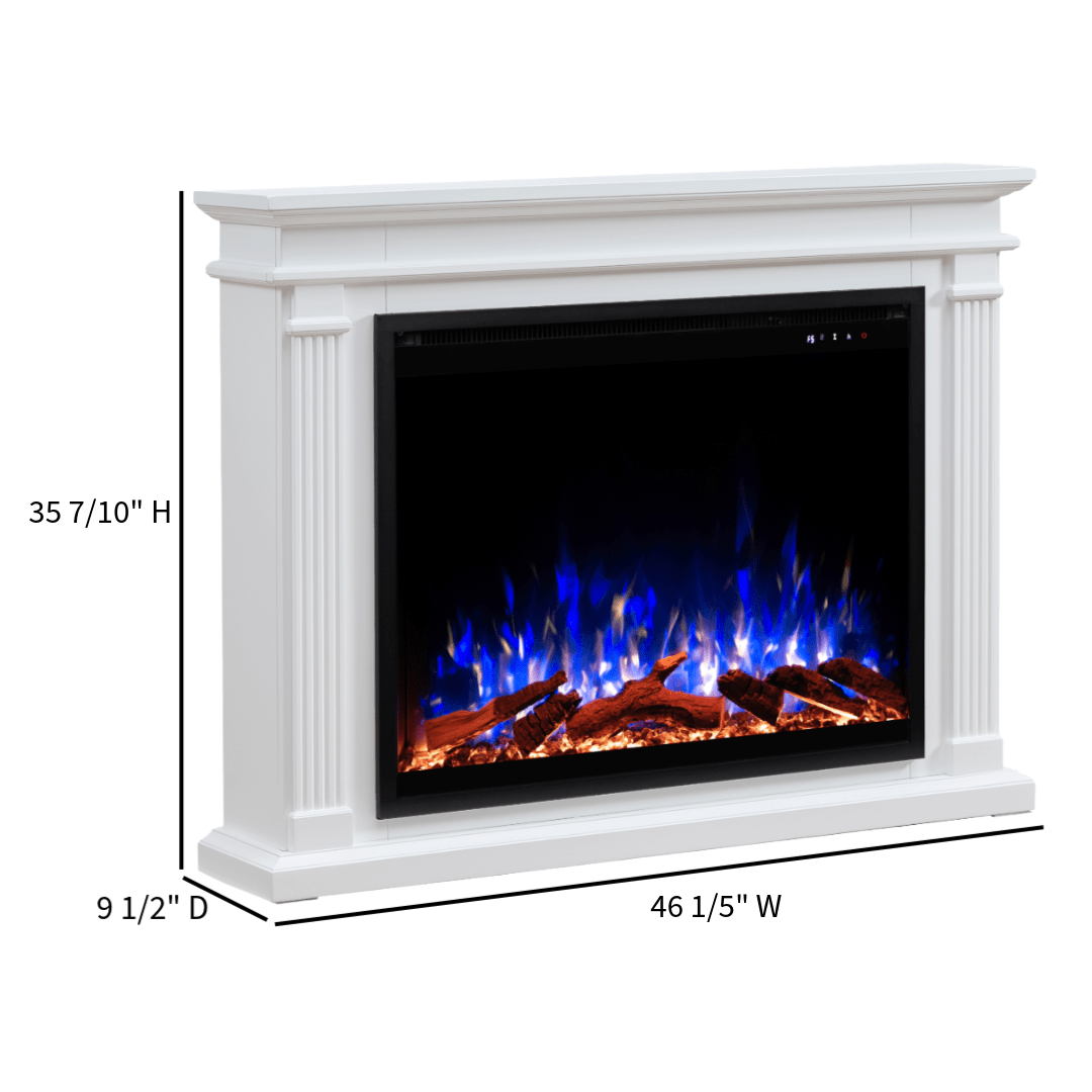 Touchstone Fireplug and Encase Surround Mantel 90015 dimensional graphic