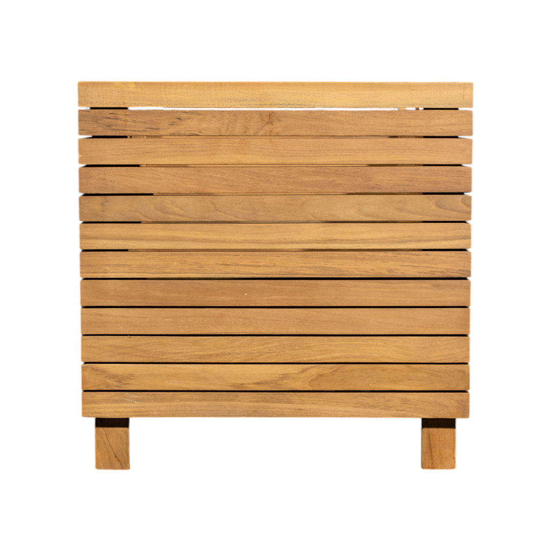 Calena Cube Outdoor Teak Planter