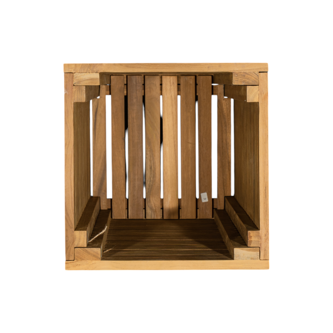 Calena Tall Outdoor Teak Planter